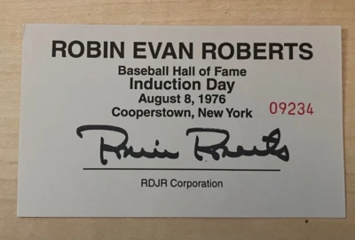 Robin Roberts Autographed 3 x 5 card - Image 1 of 2