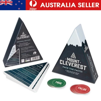 MOUNT CLEVEREST - Original Edition True or False Trivia GameFun Family Card Game - image 1 of 4