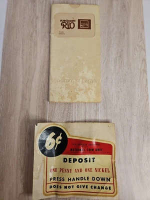 Vntg Coca-Cola 1950s Sticker For Vending Mach & 1978 Prgrm Of Events In RIO - Image 1 of 4