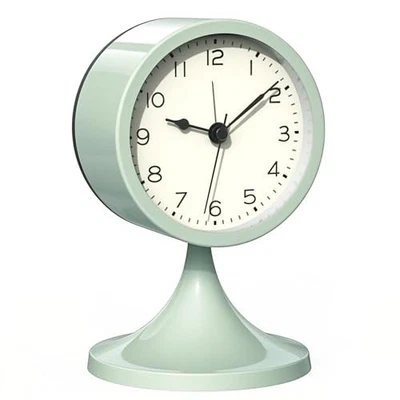  3" Cute Analog Alarm Clock,Small Retro Table Clock Battery Green - Image 1 of 4