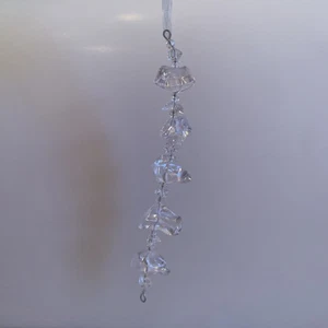 Vintage Acryl Kristall Feiertag Eiszapfen Ornament - Bild 1 von 3