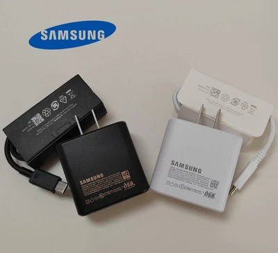 Original Samsung 45W Super Fast Charger Adapter USB-C Cable Galaxy S25 S24 Ultra - Image 1 of 4