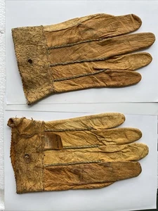 1910 Arbeitshandschuhe National Eezy Wear Cowboy Leder Ranch Nos Deadstock unbenutzt - Bild 1 von 12