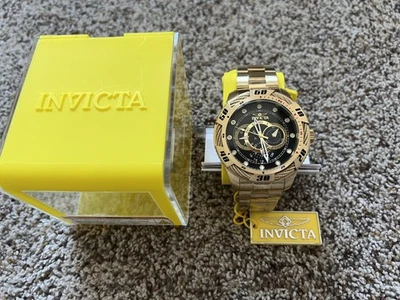 Rare Invicta Men's 50mm Speedway BOLT  Day Date GMT Quartz Black Dial GT Watch - Image 1 of 4
