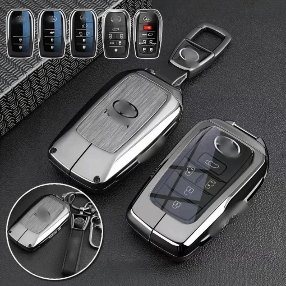 Funda metálica para llavero de coche para Toyota Sienna Yaris Corolla RAV4 Tundra Venza Foto 1 de 3