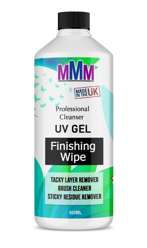 UV Nagel Gel Finish, Haftrückstandsentferner, Reiniger, Bürstenreiniger 500ML - Bild 1 von 1