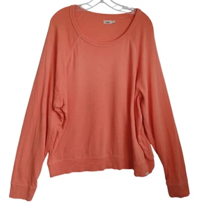 Faherty Sweatshirt Size X Large Coastal Cloud Crew Neck Hot Coral Casual Comfy - Picture 1 of 10