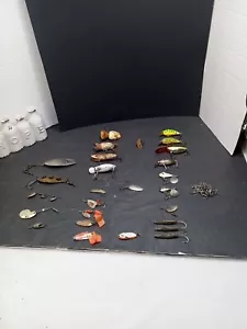 ❤️ 27 Pcs Mixed Lot Of Vintage Older Lure & Spoons Fishing Lure  - Picture 1 of 11