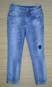 JUSTICE Girls Premium Denim Jeans Size 7R 7 Distressed Simply Low EUC  - Picture 1 of 5