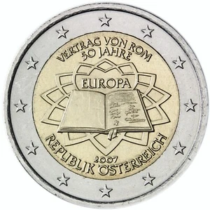 2 Euro Austria 2007 * 50th Anniversary - Signing of the Treaty of Rome * Unc - Picture 1 of 2