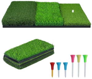 Alfombrilla de Golf Plegable 3 en 1, Alfombrilla de Práctica Portátil Tri-Turf para Uso en Interior/Exterior - Imagen 1 de 7