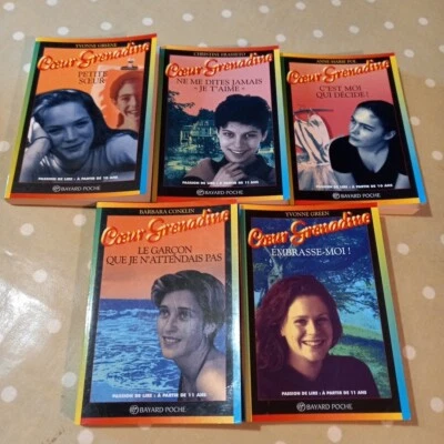 lot de 5 livres Coeur Grenadine BAYARD Poche Partir De 10 Ans Passion De Lire  - Photo 1/4