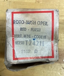 EATON CUTLER HAMMER 10250T24211 RED FLUSH MOUNT  ROTO-PUSH - Picture 1 of 2
