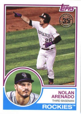 2018 Topps '83 Topps #83-58 Nolan Arenado Colorado Rockies - Image 1 of 2