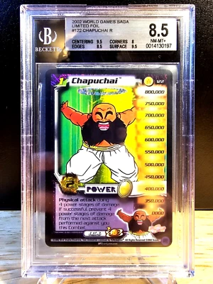 DBZ CCG DRAGON BALL Z CHAPUCHAI LV1 #122 LIMITED FOIL BGS 8.5 NM-MT+ SCORE 2002 - Image 1 of 2