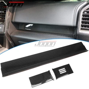 Carbon Interior Trim For Ford F-150 XLT Raptor 2015-2020 Dashboard Console Strip - Picture 1 of 13