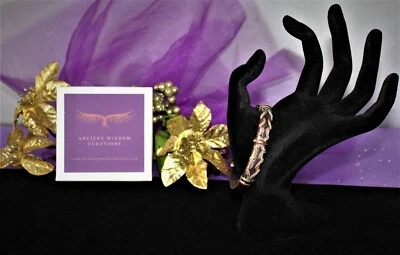 Cuff Bracelet/Copper and Brown Leather-Handmade- Gift Box/Free Shipping-BL0303 - Image 1 of 4