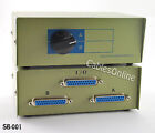 2-Way A/B I/O DB25 Parallel Printer Manual Rotary Switch Box, Metal - SB-001