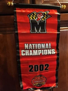 University of Maryland Basketball 2002 National Champions Giveaway Mini Banner - Picture 1 of 2