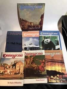 Cobblestone History Magazine Young People Lot of 7 1988-1990 Homeschooling - Picture 1 of 8