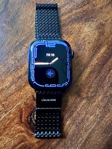 Apple Watch Series 7 45mm mit Edelstahl  Armband black + OVP. Top Zustand