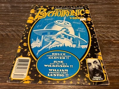 PSYCHOTRONIC VIDEO #20 Magazine Bruce Glover June Wilkinson William Lustig - Image 1 of 2