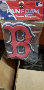 BOSTON RED SOX FOAM 3D MAGNET NEW IN PACKAGE - Picture 1 of 2