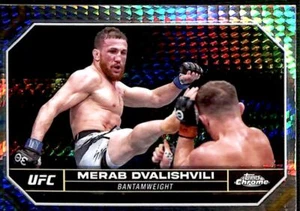 2024 Topps Chrome UFC X-Fractor Merab Dvalishvili #135 - Picture 1 of 2