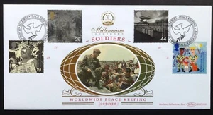 GB Benham 1999 Soldiers Tale Set on First Day Cover, Whitehall London SW1 S/H/S - Picture 1 of 3