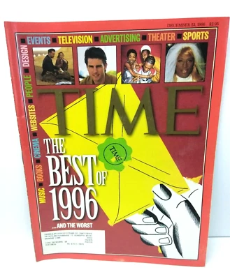 Vintage 1996 December 23 Time Magazine The Best Of 1996 Dennis Rodman Tom Cruise - Image 1 of 4
