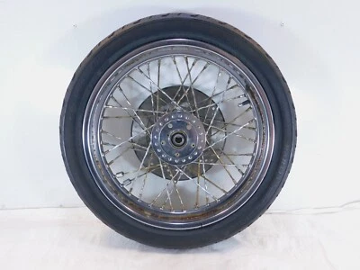 Harley Davidson XLH Sportster 883 1000 & 1200 19" Laced Front Wheel Rim Rotor - Image 1 of 4
