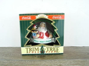 Coca Cola Trim A Tree Collection 1960 "Santa With Elf Serving Coke", 1994 - Picture 1 of 8