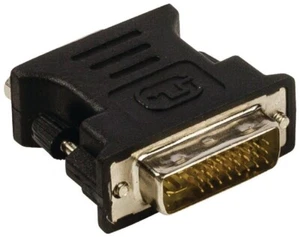 Value Line Black DVI - VGA Adapter (DVI-I 24+5 Pin Male To VGA Female - Picture 1 of 2