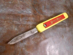 Vtg Fresno Ca. Auto Parts Co. Miracle Power Super Lubricant Folding Pocket Knife - Picture 1 of 6