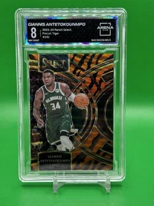 Giannis Antetokounmpo 2023-24 Panini Select Premier TIGER Prizm SSP AC 8 - Picture 1 of 2