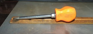 SNAP ON USA MODEL 6ASAA ORANGE HANDLE PHILLIPS SCREWDRIVER, ROUND SHAFT W/ HEX - Picture 1 of 17