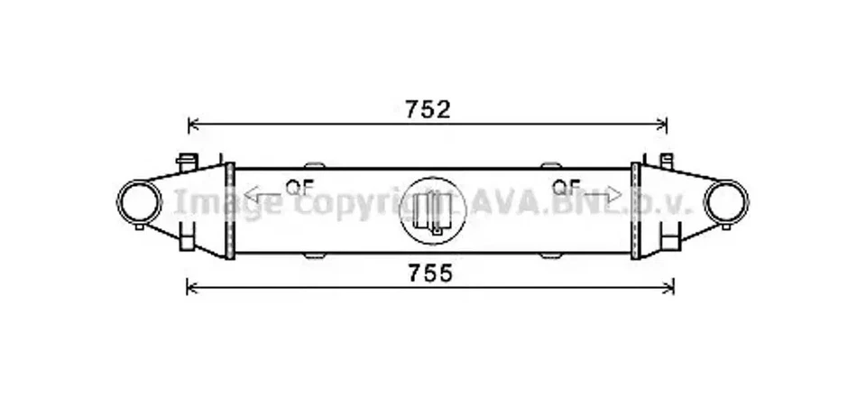 Intercooler Aluminio MSA4556 AVA QUALITY COOLING para MERCEDES-BENZ SLK CLASE C - Imagen 1 de 4