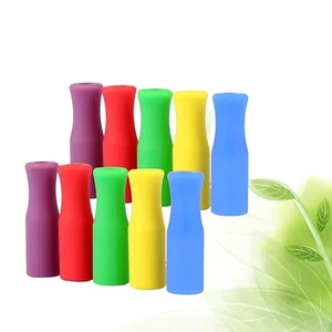 25 PIEZAS Pajitas Cubierta Multicolor Protectores Puntas de Silicona - Imagen 1 de 12