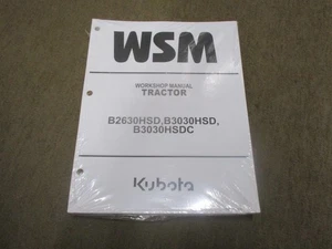 Kubota B2630 B3030 B 2630 3030 Tractor Service & Repair Manual - Picture 1 of 1