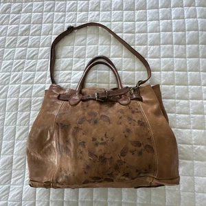 Costanza Rota Umhängetasche braun groß Beuteltasche Doppelgriff Schulterriemen Boho Reise - Bild 1 von 17