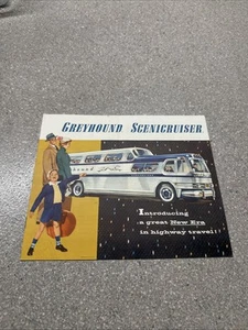 Vintage Windhund Scenicruiser Bus Werbung Prospekt - Bild 1 von 14
