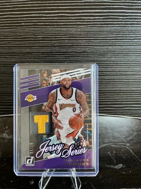 Camiseta Donruss NBA Demarcus Cousins 2019 serie Prime Number 06/10 Foto 1 de 2