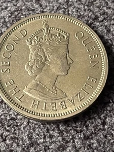 1960 HONG KONG $1 One Dollar vintage coin, good condition. - Picture 1 of 2