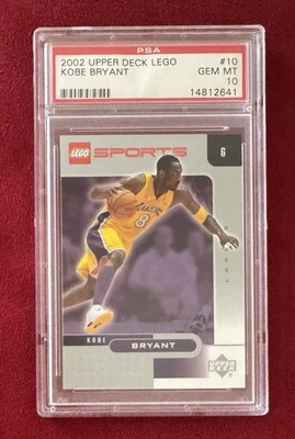 Kobe Bryant 2002-03 Upper Deck Lego Sports #10 PSA 10 Gem Mint Pop 9 - Image 1 of 2