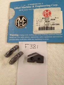 3 REGRINDED (.8630")  AMEC ALLIED SPADE DRILL INSERT. 111N-R1-1. TICN CTD.{F381} - Picture 1 of 1
