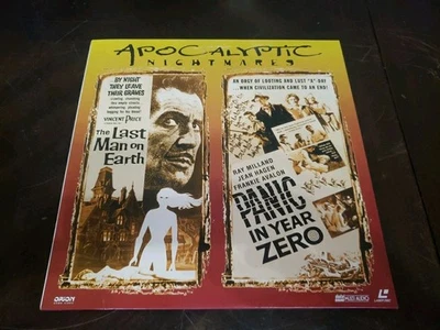 The Last Man On Earth & Panic In Year Zero Laserdisc Sci-fi 1999 Release W17 - Image 1 of 4