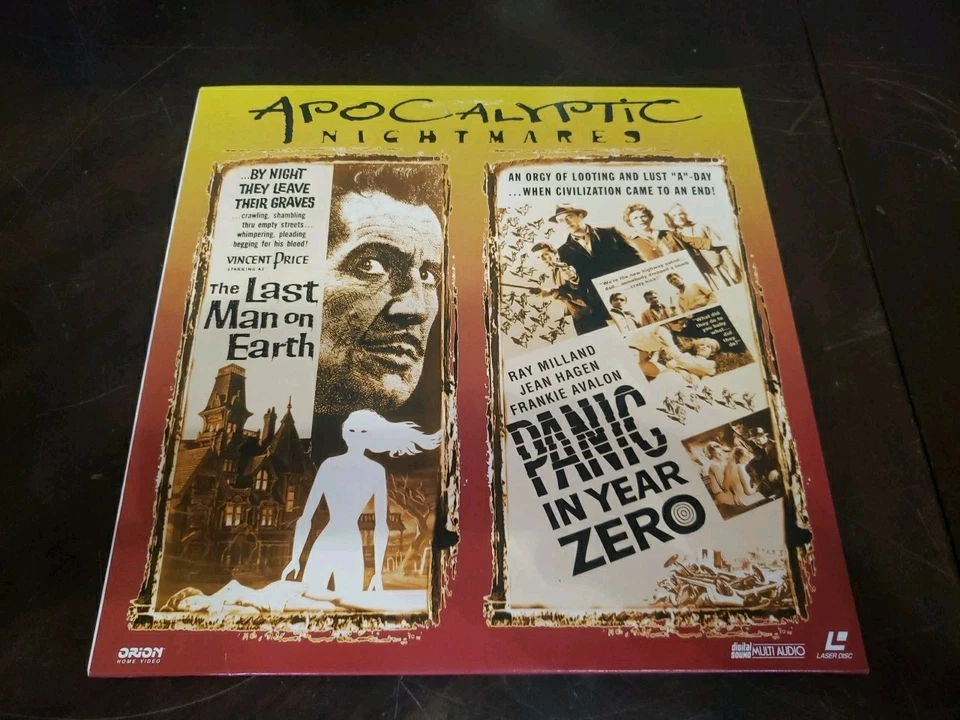 The Last Man On Earth & Panic In Year Zero Laserdisc Sci-fi 1999 Release W17 - Image 1 of 4
