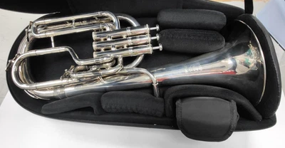 Tenor Horn JP272S Sterling John Packer Silver Plated E Flat + case - Image 1 of 4