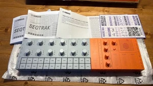 YAMAHA SEQTRAK Sampler Synthesizer Orange Gray - Picture 1 of 6