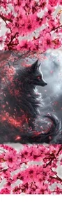 BEAUTIFUL BLACK FOX, PINK FLOWERS,BIRDS,DOGS,CATS,FAIRIES-UNIQUE Bookmarks - Picture 1 of 1